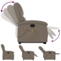 Poltrona Alzapersone Massaggi Reclinabile Cappuccino Similpelle