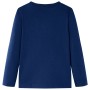 Maglietta Bambini Maniche Lunghe Blu Marino 116