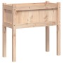 Fioriera da Giardino con Gambe 70x31x70 cm Legno Massello Pino