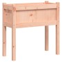 Fioriere da Giardino 2 pz con Gambe Legno Massello di Douglas