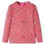 Pigiama da Bambina a Maniche Lunghe Rosa Antico 140