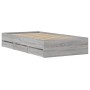 Giroletto Cassetti Grigio Sonoma 100x200 cm Legno Multistrato