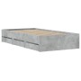 Giroletto Cassetti Grigio Cemento 100x200 cm Legno Multistrato