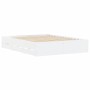 Giroletto con Cassetti Bianco 140x190 cm in Legno Multistrato
