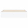 Giroletto con Cassetti Bianco 140x190 cm in Legno Multistrato