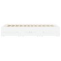 Giroletto con Cassetti Bianco 140x190 cm in Legno Multistrato