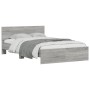 Giroletto con Testiera Grigio Sonoma 135x190 cm
