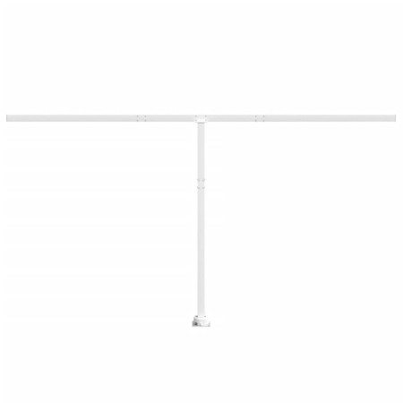 Set Pali per Tenda da Sole Bianco 450x245 cm Ferro