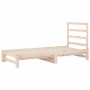 Dormeuse Estraibile 2x(90x200) cm Legno Massello di Pino