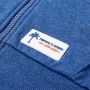 Felpa con Cappuccio e Cerniera per Bambini Blu Scuro Mélange 128