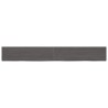 Ripiano Marrone Scuro 220x30x(2-4) cm Massello Rovere Trattato