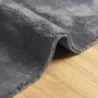 Tappeto Pelo Corto HUARTE Morbido Lavabile Antracite 200x280 cm