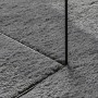 Tappeto Pelo Corto HUARTE Morbido Lavabile Antracite 200x280 cm