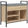 Panca Porta Scarpe Rovere Sonoma 65,5x32x57,5 cm