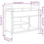 Panca Porta Scarpe Rovere Sonoma 65,5x32x57,5 cm