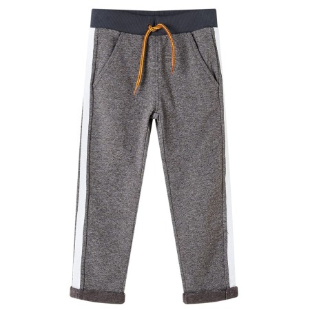 Pantaloni Tuta per Bambini Grigio Scuro Mélange 104