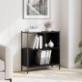 Libreria Nera 72x28x77,5 cm in Legno Multistrato