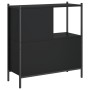 Libreria Nera 72x28x77,5 cm in Legno Multistrato