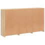 Credenza con Luci LED Rovere Sonoma 181,5x37x100 cm