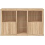 Credenza con Luci LED Rovere Sonoma 162x37x100 cm