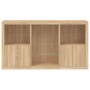 Credenza con Luci LED Rovere Sonoma 181,5x37x100 cm