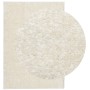 Tappeto a Pelo Lucido Lungo ISTAN Effetto Crema 140x200 cm