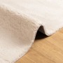 Tappeto a Pelo Corto HUARTE Morbido e Lavabile Beige 120x120 cm