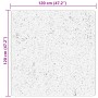 Tappeto a Pelo Corto HUARTE Morbido e Lavabile Beige 120x120 cm