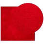 Tappeto a Pelo Corto HUARTE Morbido e Lavabile Rosso 200x200cm
