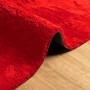 Tappeto a Pelo Corto HUARTE Morbido e Lavabile Rosso 200x200cm
