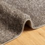 Tappeto a Pelo Lucido Lungo ISTAN Effetto Grigio 160x230 cm
