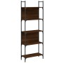 Libreria 5 Ripiani Rovere Marrone 60,5x24x166,5 cm Multistrato