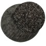 Tappeto a Pelo Lucido Lungo ISTAN Effetto Antracite Ø 80 cm