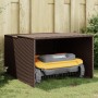 Garage per Robot Tosaerba Marrone 86x90x52/57 cm in Polyrattan