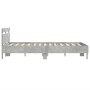 Giroletto Testiera Grigio Cemento 120x200 cm Legno Multistrato