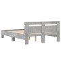 Giroletto Testiera Grigio Cemento 120x200 cm Legno Multistrato