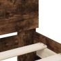 Giroletto con Testiera Rovere Fumo 135x190 cm Legno Multistrato