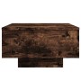 Tavolino da Salotto Rovere Fumo 55x55x31cm in Legno Multistrato