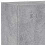 Mobile TV Parete Grigio Cemento 40,5x30x90 cm Legno Multistrato