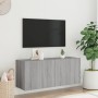 Mobile TV a Parete Grigio Sonoma 100x30x41 cm