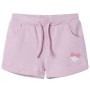 Pantaloncini per Bambini con Coulisse Lilla Misto 104