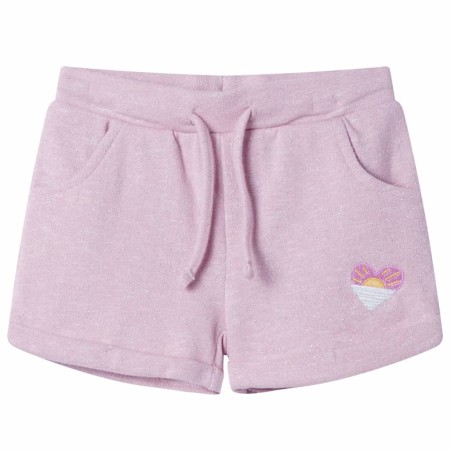 Pantaloncini per Bambini con Coulisse Lilla Misto 128