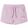 Pantaloncini per Bambini con Coulisse Lilla Misto 128