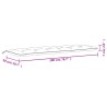 Cuscini Panca Giardino 2 pz Motivo a Foglie 200x50x7 cm Tessuto