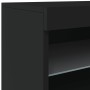 Credenza con Luci LED Nera 41x37x67 cm