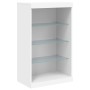 Credenza con Luci LED Bianca 60,5x37x100 cm