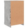 Credenza con Luci LED Grigio Cemento 41x37x67 cm