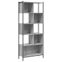 Libreria Grigio Sonoma 72x28x172 cm in Legno Multistrato