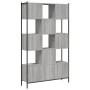 Libreria Grigio Sonoma 102x28x172 cm in Legno Multistrato