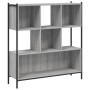 Libreria Grigio Sonoma 102x28x172 cm in Legno Multistrato